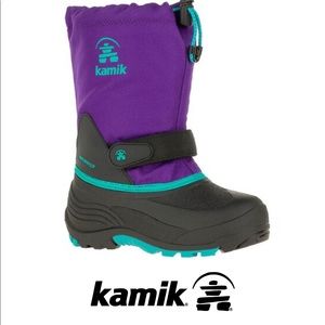 Big Girls Kamik Waterbug Boots Purple/Teal